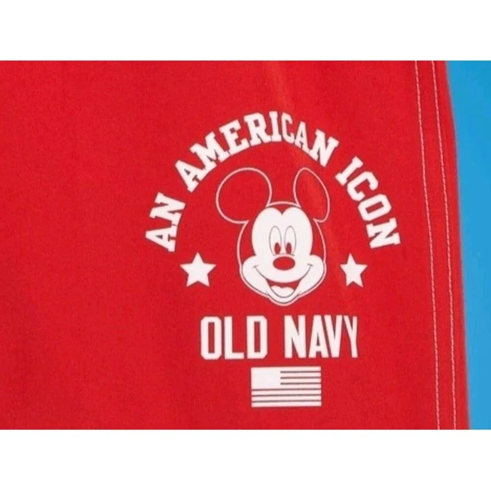 NWT Men's Old Navy X Disney Mickey Mouse Swim Trunks Shorts Size M